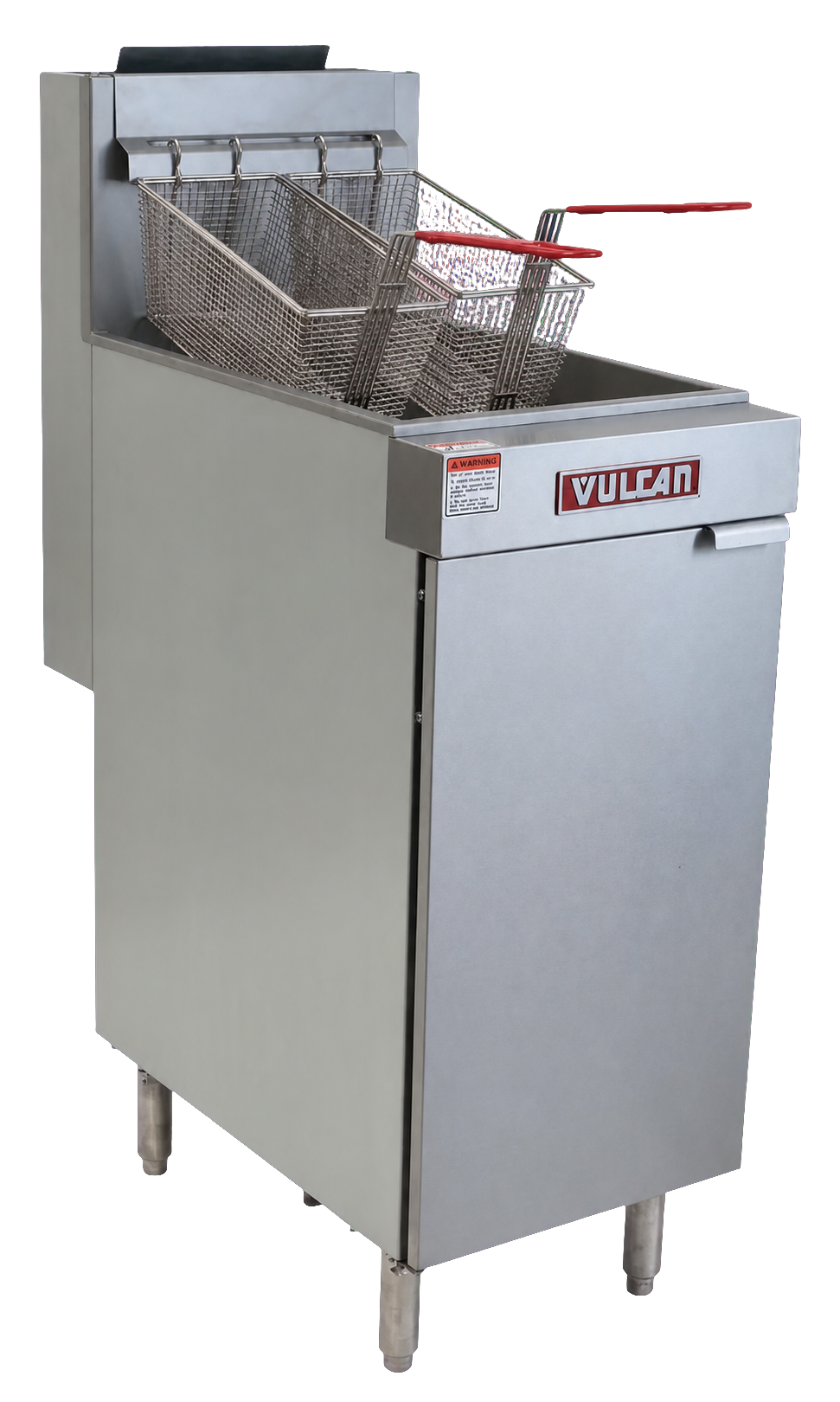Fritadeira profissional Vulcan em aço inox com três cestos